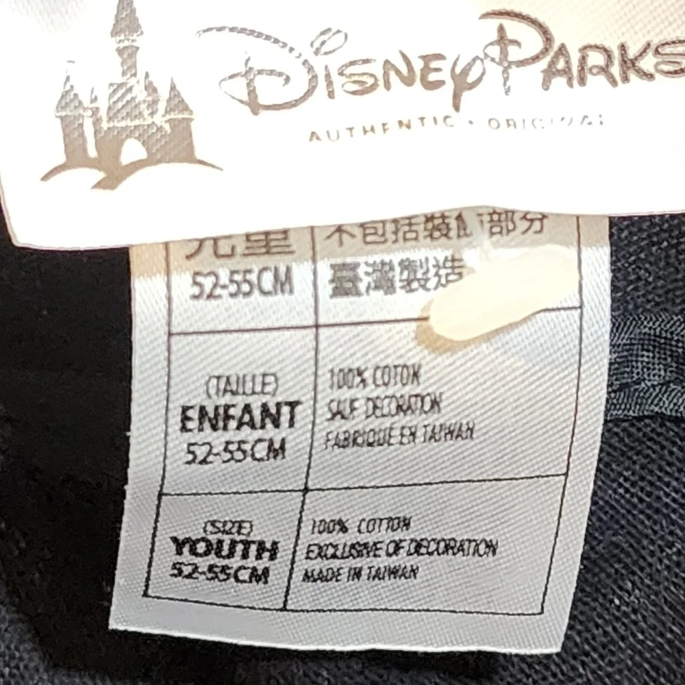 Disney Parks Original Black Mickey Mouse Hat Size Youth